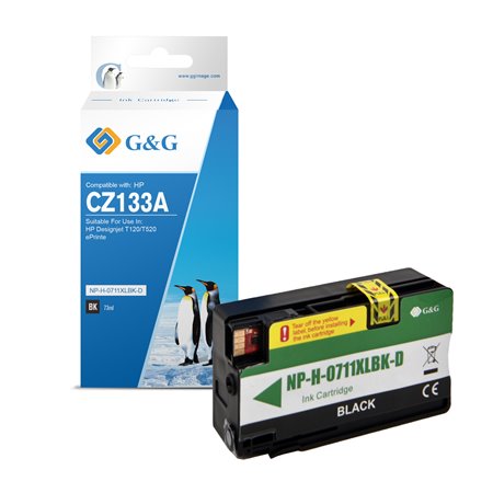 HP 711XL Tinteiro Preto Pigmentado - G&G