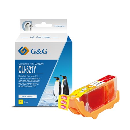 Canon CLI521 Tinteiro Amarelo - G&G