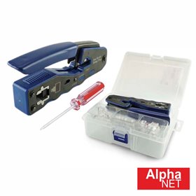 Alicate De Cravar 8P8C/Rj45 Passante Alphanet