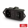 Ficha Alimentação Iec C14 Macho Painel C/ Interruptor Alpha