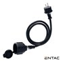 Cabo Extensão Tomada Elétrica C/ 1 Saída 5M Preto Entac