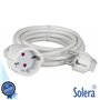 Cabo Extensão Tomada Elétrica C/ 1 Saída 3M 3X1.5Mm Branco