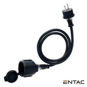 Cabo Extensão Tomada Elétrica C/ 1 Saída 10M Preto Entac