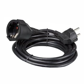 Cabo Extensão Tomada Elétrica C/ 1 Saída 3M 3X1.5Mm Preto