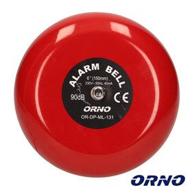 Campainha Industrial Vermelha 230V Orno