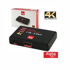 Distribuidor Hdmi Amplificado 1 Entrada 2 Saídas 4K