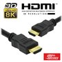 Cabo Hdmi Dourado Macho / Macho 2.2 8K Preto 1M Alpha