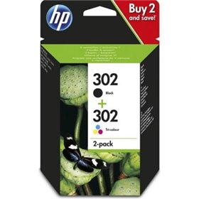 Tinteiro Original HP nº302 Multipack/ Preto/ 3 Cores