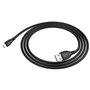 Cabo de Dados e Carregamento em Silicone USB-A / Micro USB, Hoco X61 - Preto