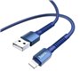 Cabo de Dados e Carregamento USB para Lightning, Hoco X71 Especial - Azul