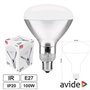 Lâmpada E27 100W Infravermelhos Topo Branco Avide