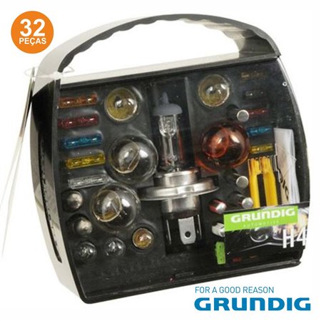 Kit Lâmpadas E Fusíveis P/ Automóvel 12V H4 Grundig