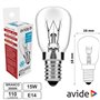 Lâmpada E14 15W 230V Frigorífico Avide