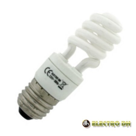 Lâmpada E27 5W25W 230V Eco Espiral 6400K Edh