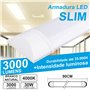 Armadura Led Slim 30W0.9M Ip20 Branco Natural 2490Lm