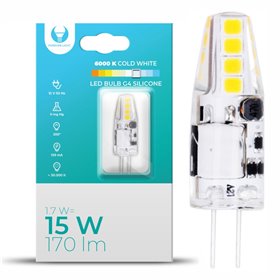 Lâmpada G4 1.7W 12V Silicone 6000K 170Lm