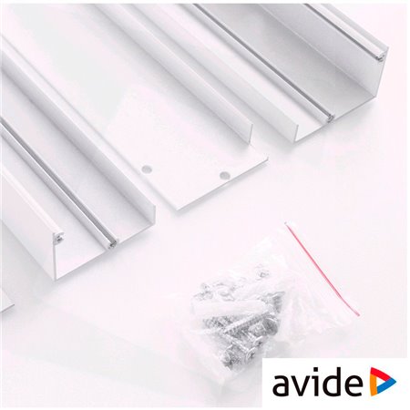 Armação Metal P/ Montar Painel Led Superfície 30X120Cm Avide