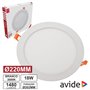 Painel Leds Redondo 18W 220Mm 3000K 1480Lm Avide