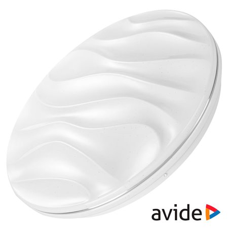 Aplique Led Redondo 24W 380Mm 6400K 2200Lm Selene Avide