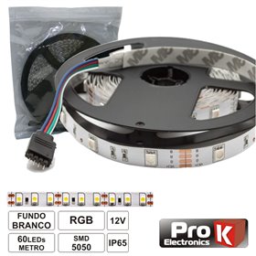 Fita 300 Leds 5050 Impermeável Rgb 12V 5M Prok