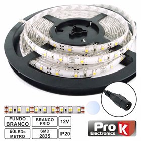 Fita 300 Leds 2835 Branco Frio 12V 5M Prok