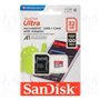 Cartão de memória SanDisk Ultra 32GB microSD HC UHS-I com adaptador/classe 10/120MBs
