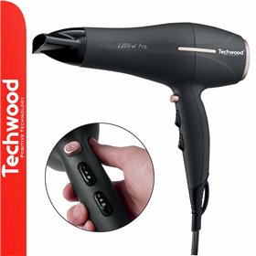 Secador De Cabelo 2200W Preto Techwood