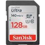 Cartão de memória SanDisk Ultra 128GB SD HC UHS-I - SDXC/Classe 10/140MBs