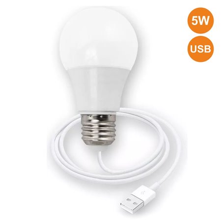 Lâmpada Led C/ Ligação Usb 5W 460Lm