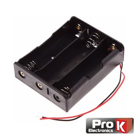 Suporte P/ 3 Pilhas 18650 Prok
