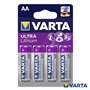 Pilha Lithium Lr6/Aa 1.5V 4X Blister Varta