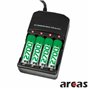 Carregador Universal Aa/Aaa C/ 4 Pilhas Aa 2700Mah