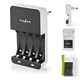 Carregador De Pilhas Nimh Aa/Aaa Nedis