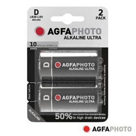 Pilha Alcalina Lr20/D 1.5V 2X Blister Ultra Agfaphoto