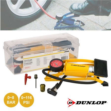 Bomba Manual De Pé C/ Adaptador Dunlop