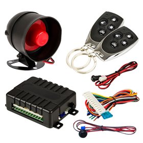 Sistema De Alarme Automóvel 130Db C/ 2 Comandos 3 Canais