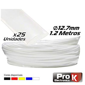 Tubo Manga Termoretráctil 12.7Mm 1.2M 25X Transparente Pro