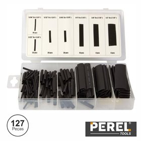 Kit Manga Termo Retráctil Preto 127X Perel