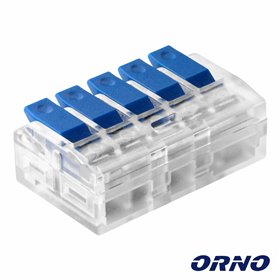 Ligador Rápido C/ Patilha 5 Condutores 0.75-4Mm² 4X Orno