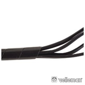 Protector De Cabo Espiral Preto 10M Ø 9Mm Velleman