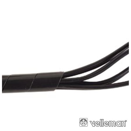 Protector De Cabo Espiral Preto 10M Ø 9Mm Velleman