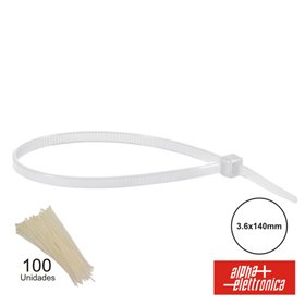 Braçadeira Plástica 3.6X140 Polybag 100X