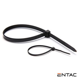 Conjunto 50 Braçadeiras Nylon 7.6X370Mm Preto Entac