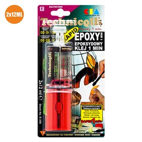 Cola Epóxi Secagem Rápida Transparente 24Ml