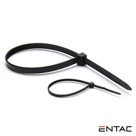 Conjunto 50 Braçadeiras Nylon 2.5X100Mm Preto Entac