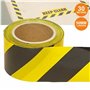 Fita Adesiva Sinalização Amarela/Preta 50Mmx30M