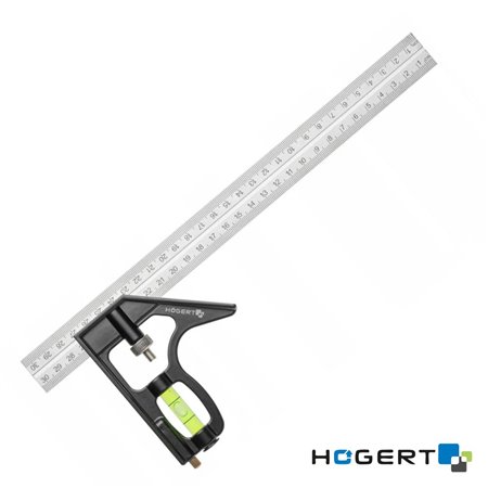 Esquadro Metálico C/ Nível De Bolha 300Mm Hogert