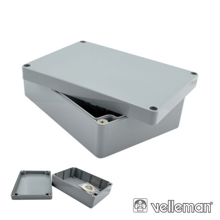 Caixa Estanque Abs Cinza Escuro 222X146X75Mm