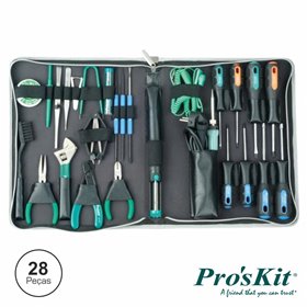 Mala Ferramentas Profissional P/ Pc 28 Peças Proskit