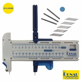 Compasso P/ Corte Circular  Ø10-300Mm C/ Lâminas Donau